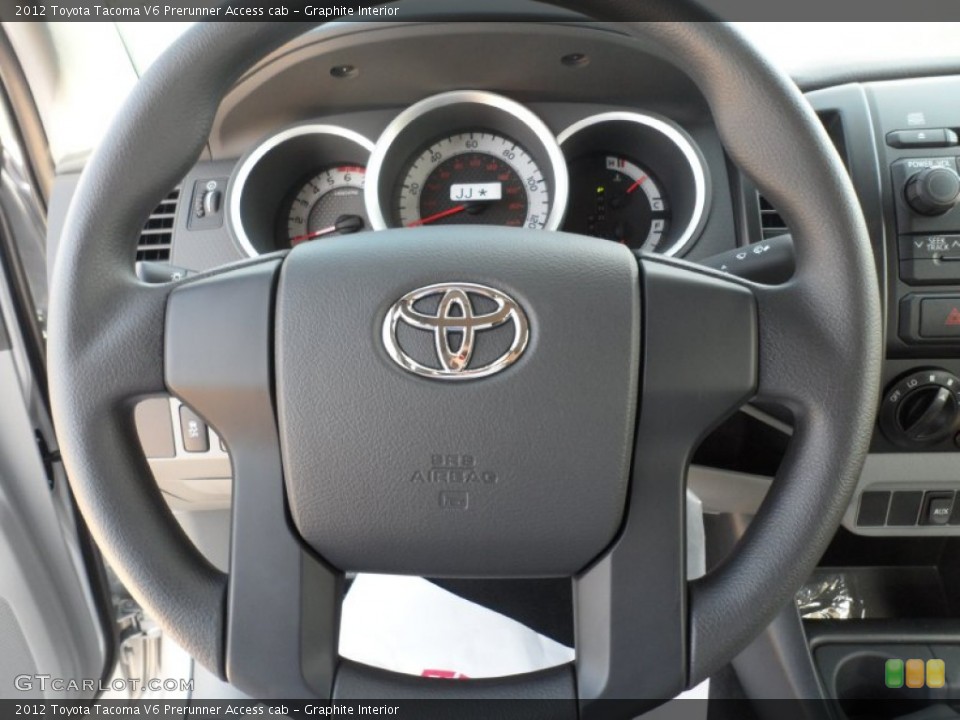 Graphite Interior Steering Wheel for the 2012 Toyota Tacoma V6 Prerunner Access cab #55573345