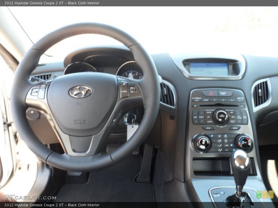 Black Cloth Interior Dashboard for the 2012 Hyundai Genesis Coupe 2.0T #55573611