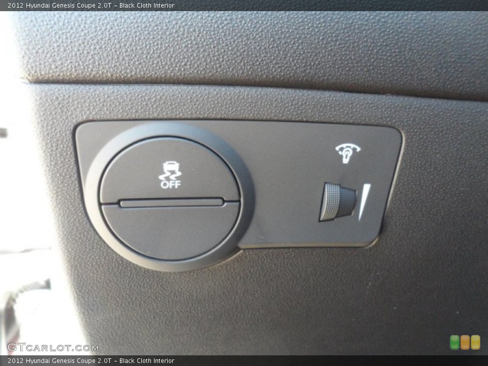 Black Cloth Interior Controls for the 2012 Hyundai Genesis Coupe 2.0T #55573677