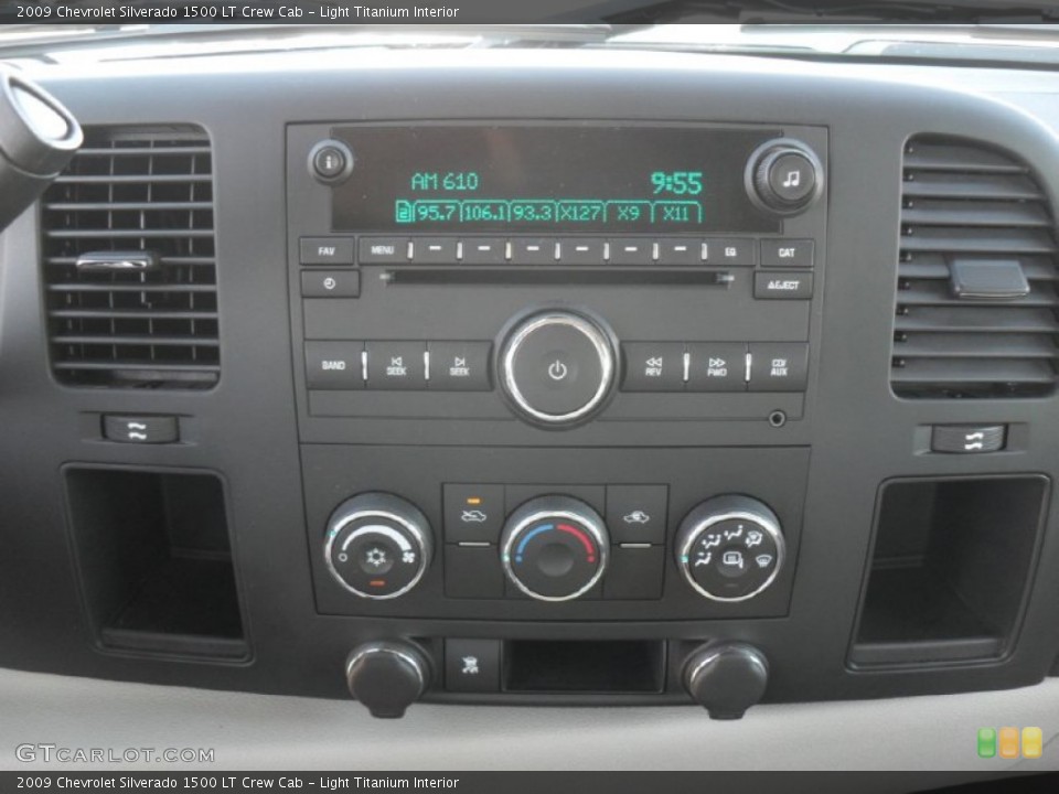 Light Titanium Interior Audio System for the 2009 Chevrolet Silverado 1500 LT Crew Cab #55574208