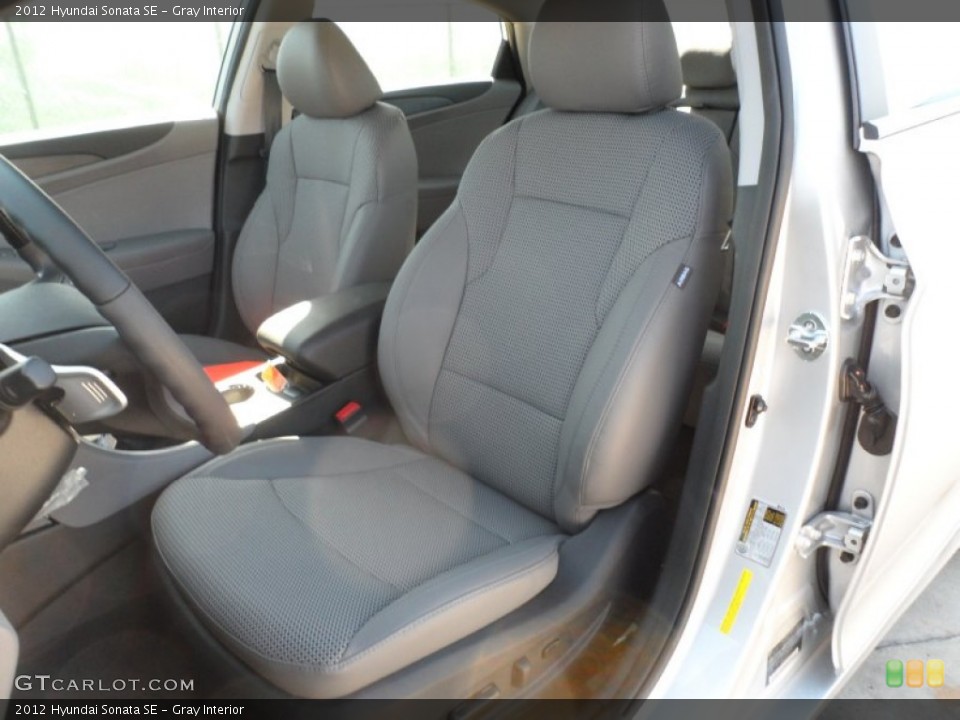 Gray Interior Photo for the 2012 Hyundai Sonata SE #55574505