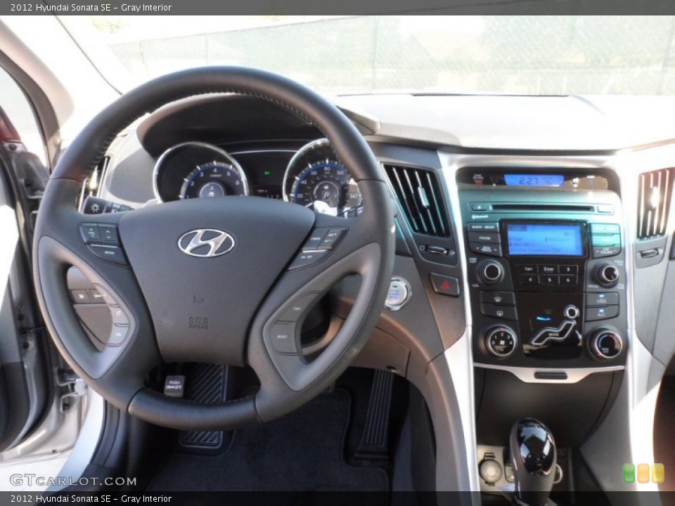 Gray Interior Dashboard for the 2012 Hyundai Sonata SE #55574523