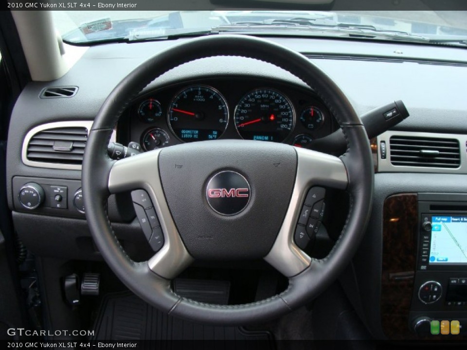 Ebony Interior Steering Wheel for the 2010 GMC Yukon XL SLT 4x4 #55575051