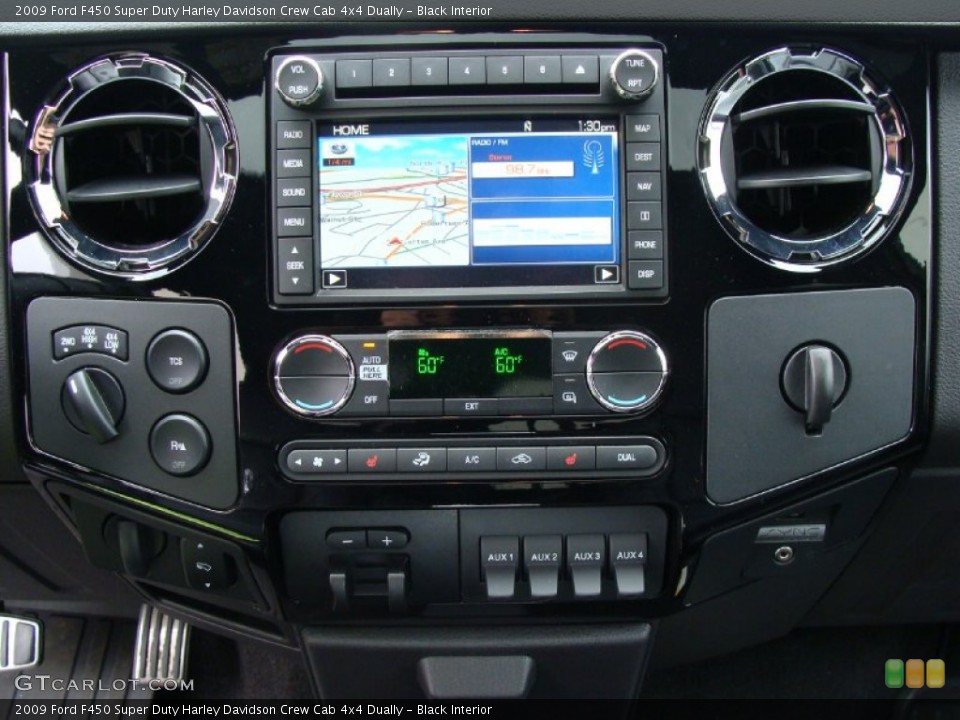 Black Interior Controls for the 2009 Ford F450 Super Duty Harley Davidson Crew Cab 4x4 Dually #55575345