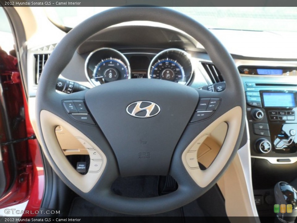 Camel Interior Steering Wheel for the 2012 Hyundai Sonata GLS #55575543