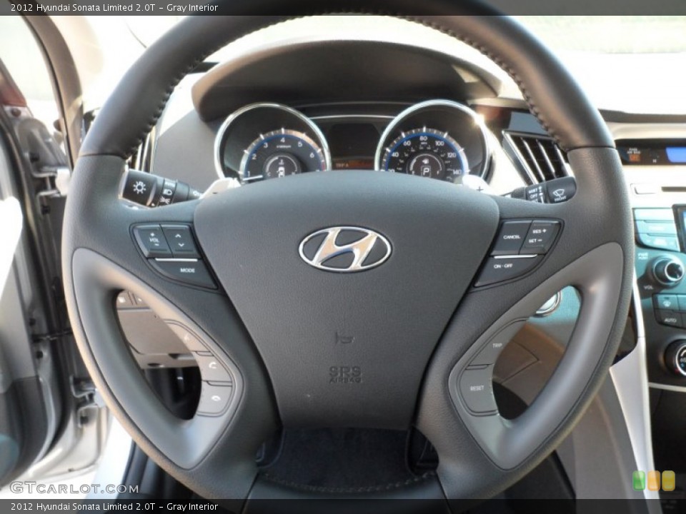 Gray Interior Steering Wheel for the 2012 Hyundai Sonata Limited 2.0T #55575906