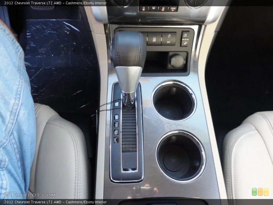 Cashmere/Ebony Interior Transmission for the 2012 Chevrolet Traverse LTZ AWD #55578459