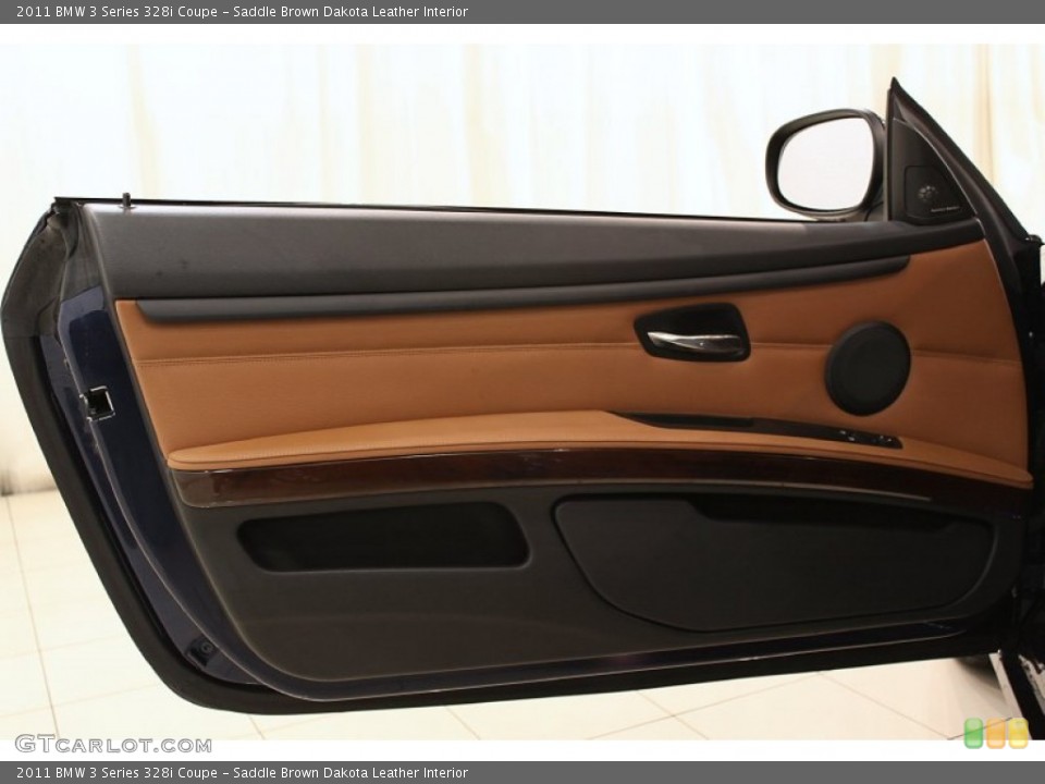 Saddle Brown Dakota Leather Interior Door Panel for the 2011 BMW 3 Series 328i Coupe #55580147