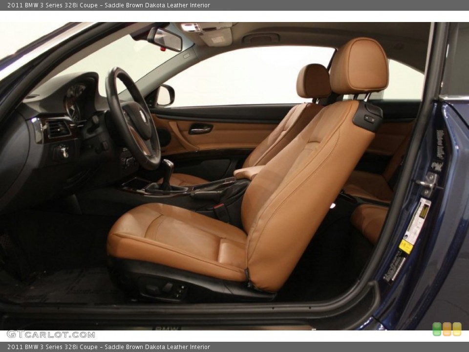 Saddle Brown Dakota Leather Interior Photo for the 2011 BMW 3 Series 328i Coupe #55580154