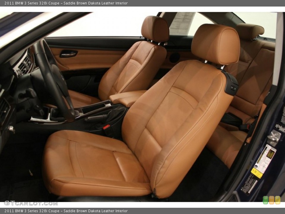 Saddle Brown Dakota Leather Interior Photo for the 2011 BMW 3 Series 328i Coupe #55580163