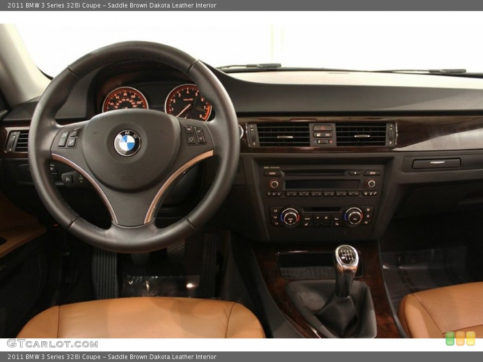 Saddle Brown Dakota Leather Interior Dashboard for the 2011 BMW 3 Series 328i Coupe #55580217