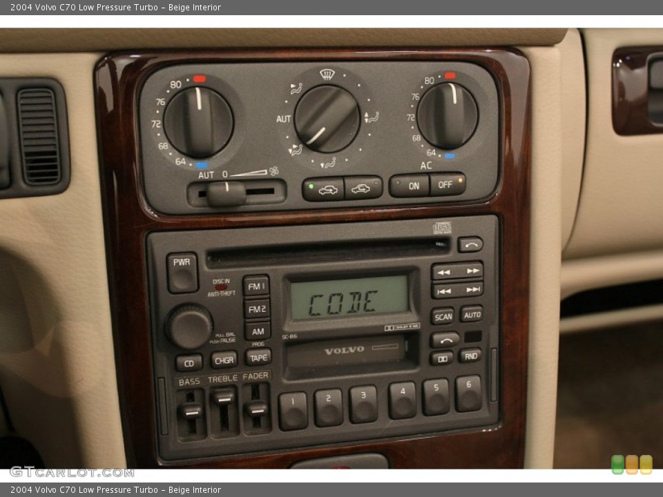 Beige Interior Controls for the 2004 Volvo C70 Low Pressure Turbo #55580691
