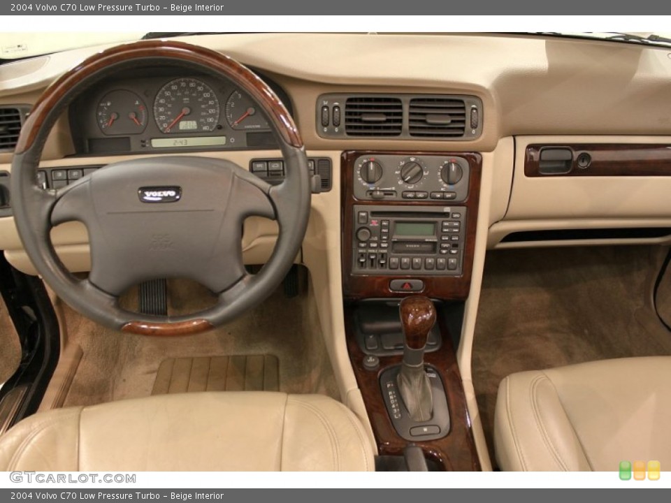 Beige Interior Dashboard for the 2004 Volvo C70 Low Pressure Turbo #55580756