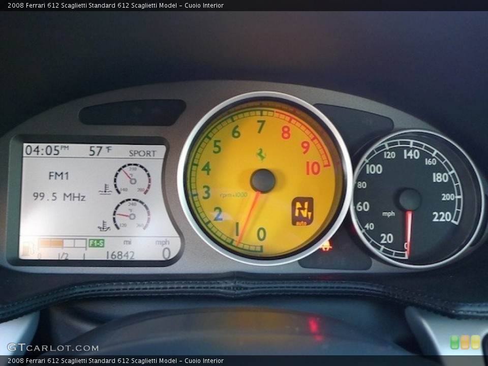 Cuoio Interior Gauges for the 2008 Ferrari 612 Scaglietti  #55581000