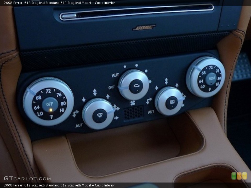 Cuoio Interior Controls for the 2008 Ferrari 612 Scaglietti  #55581037