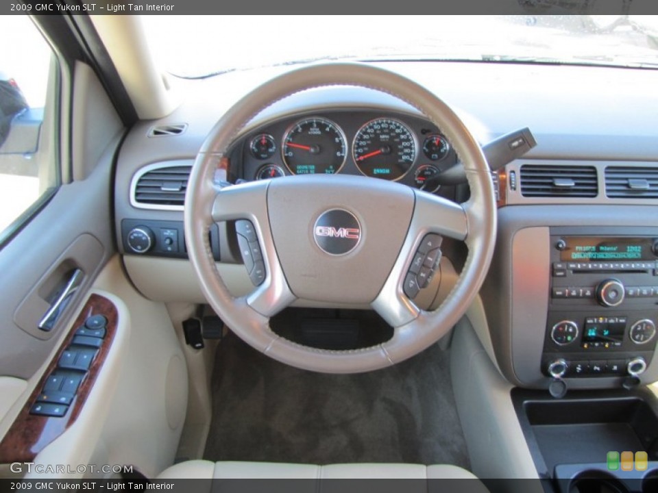 Light Tan Interior Steering Wheel for the 2009 GMC Yukon SLT #55581948
