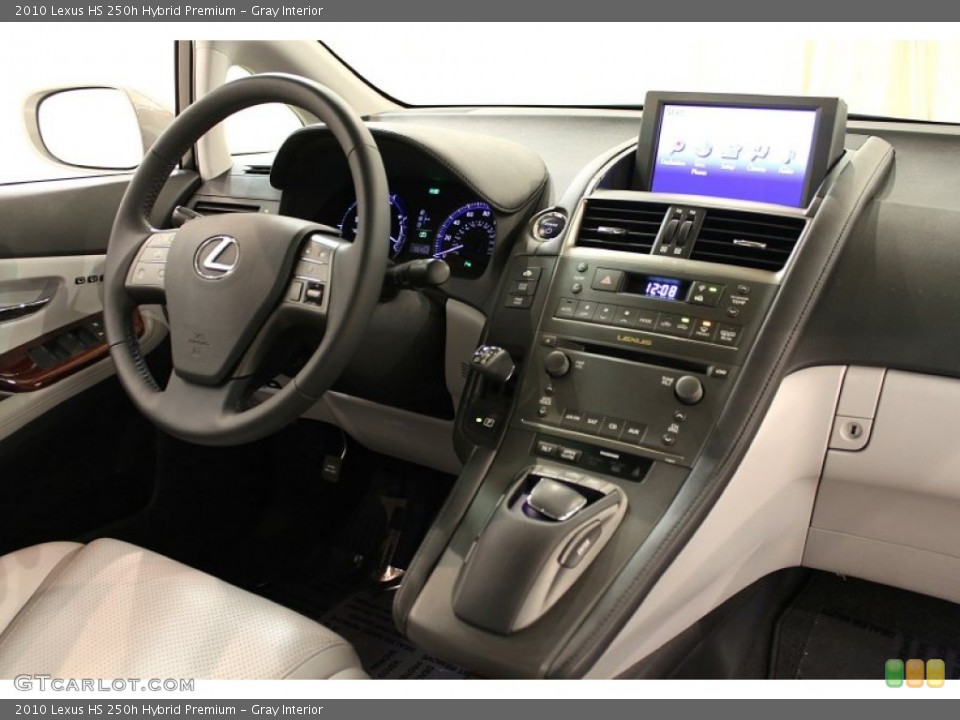 Gray Interior Dashboard for the 2010 Lexus HS 250h Hybrid Premium #55582228