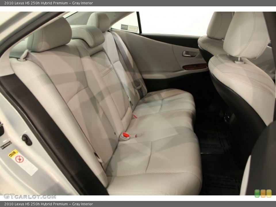 Gray Interior Rear Seat for the 2010 Lexus HS 250h Hybrid Premium #55582240