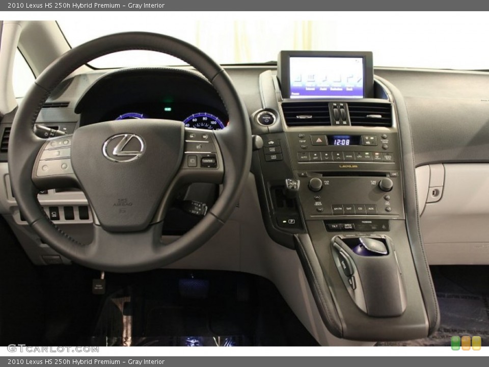 Gray Interior Dashboard for the 2010 Lexus HS 250h Hybrid Premium #55582252