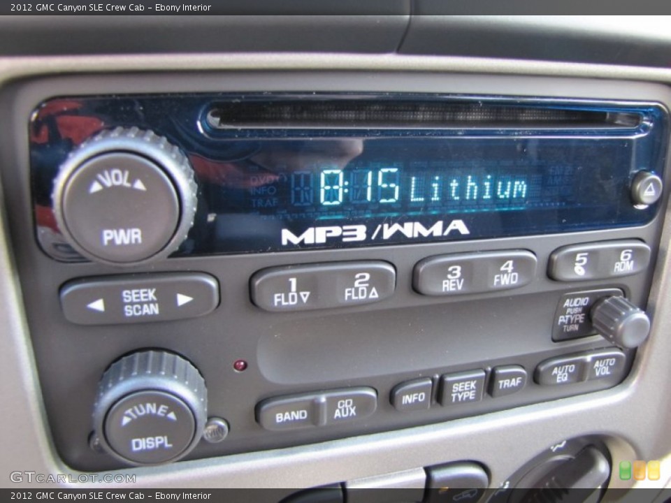 Ebony Interior Audio System for the 2012 GMC Canyon SLE Crew Cab #55582354