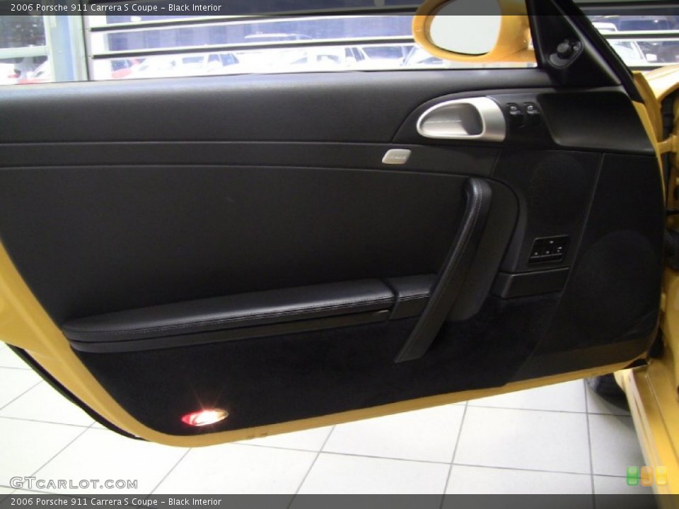Black Interior Door Panel for the 2006 Porsche 911 Carrera S Coupe #55582519
