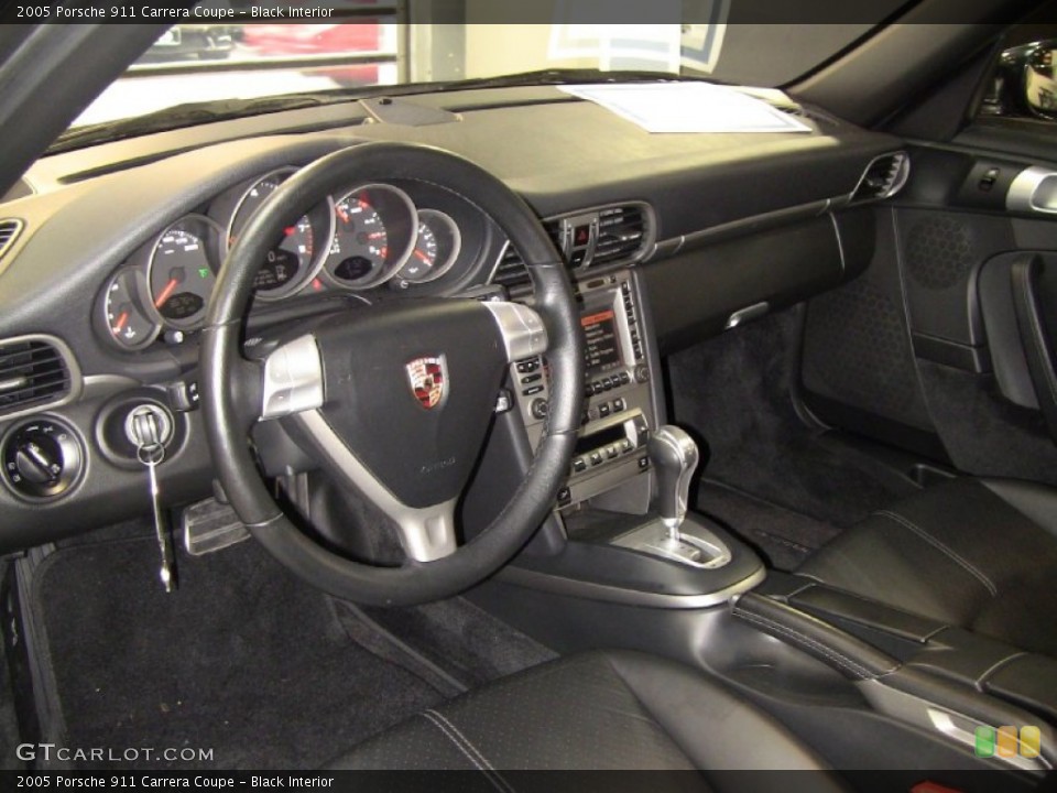 Black Interior Dashboard for the 2005 Porsche 911 Carrera Coupe #55582909