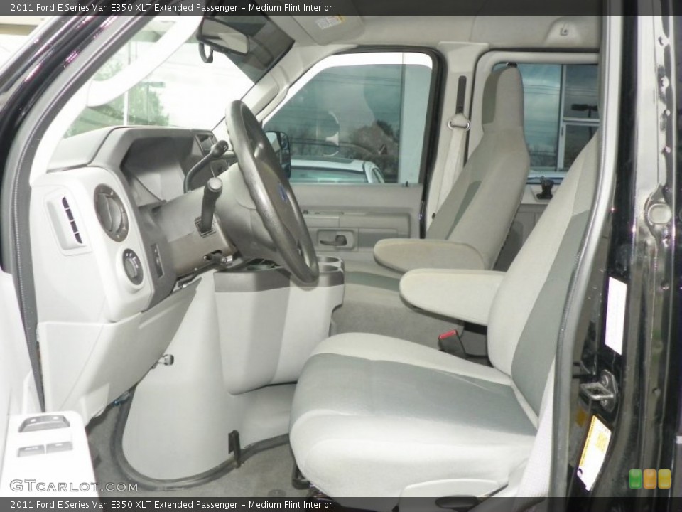 Medium Flint Interior Photo for the 2011 Ford E Series Van E350 XLT Extended Passenger #55583551