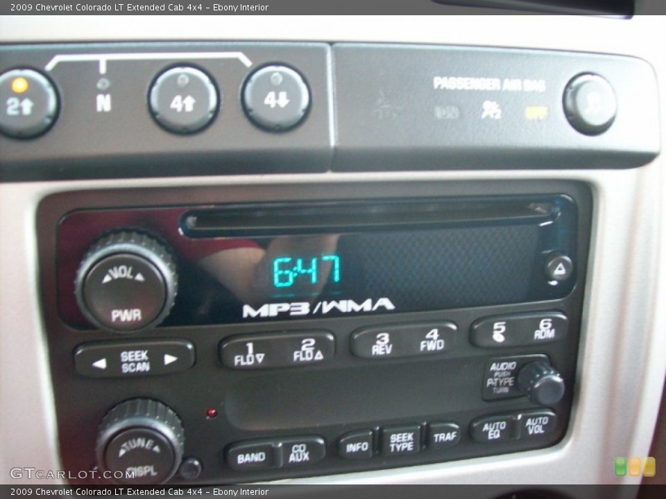 Ebony Interior Audio System for the 2009 Chevrolet Colorado LT Extended Cab 4x4 #55584274