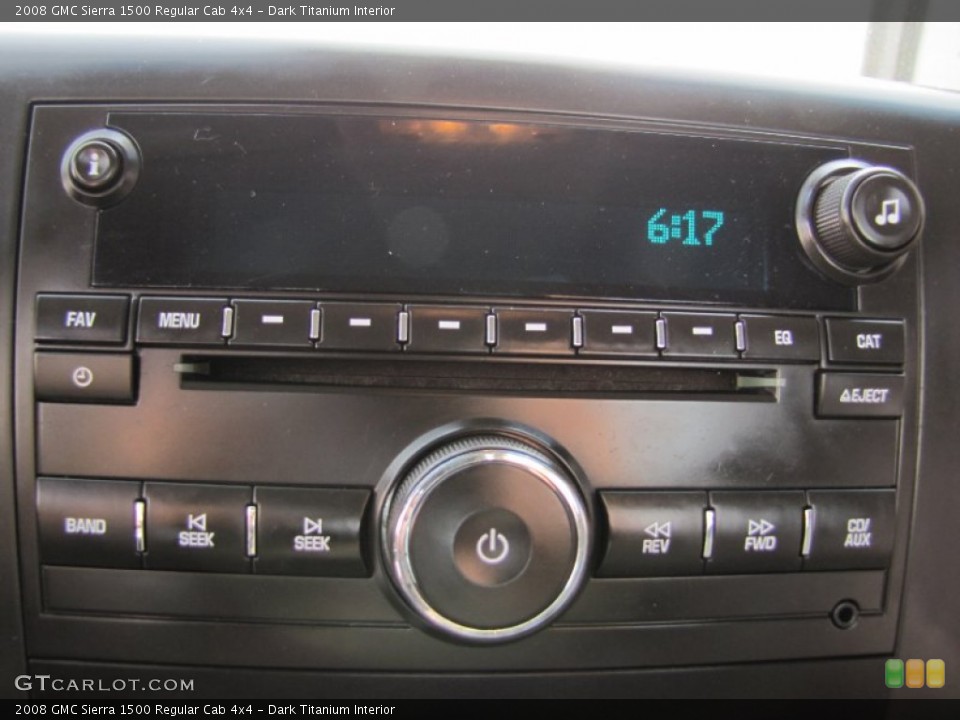 Dark Titanium Interior Audio System for the 2008 GMC Sierra 1500 Regular Cab 4x4 #55584433