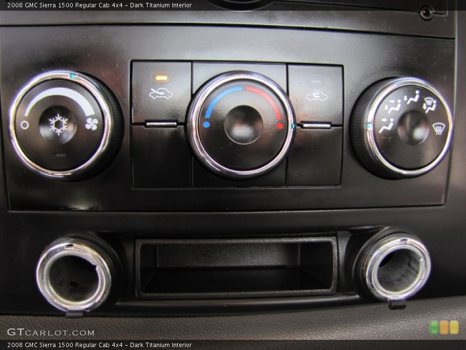 Dark Titanium Interior Controls for the 2008 GMC Sierra 1500 Regular Cab 4x4 #55584439
