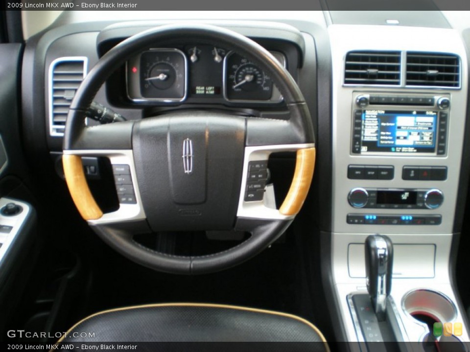 Ebony Black Interior Dashboard for the 2009 Lincoln MKX AWD #55584481