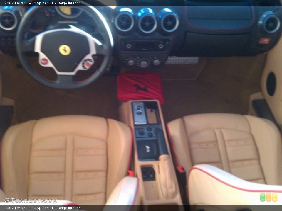 Beige Interior Dashboard for the 2007 Ferrari F430 Spider F1 #55584724