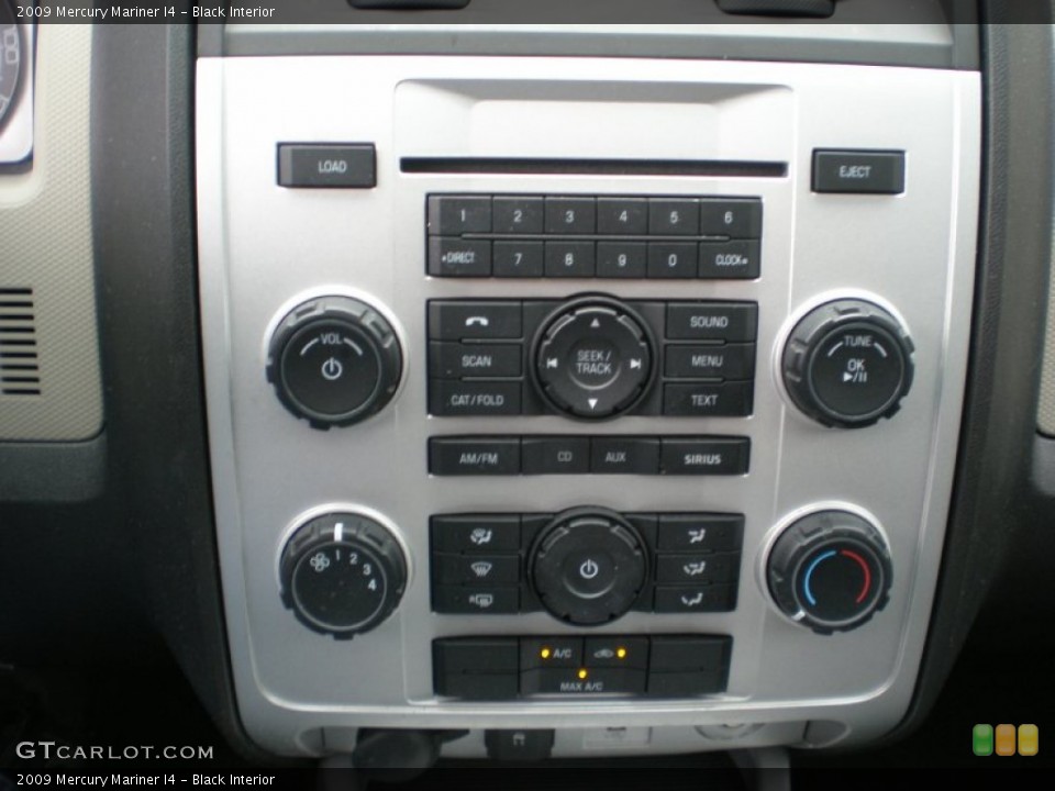 Black Interior Controls for the 2009 Mercury Mariner I4 #55584763