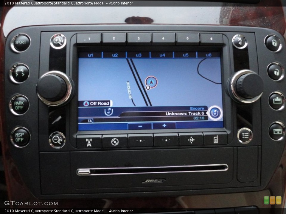 Avorio Interior Navigation for the 2010 Maserati Quattroporte  #55585015