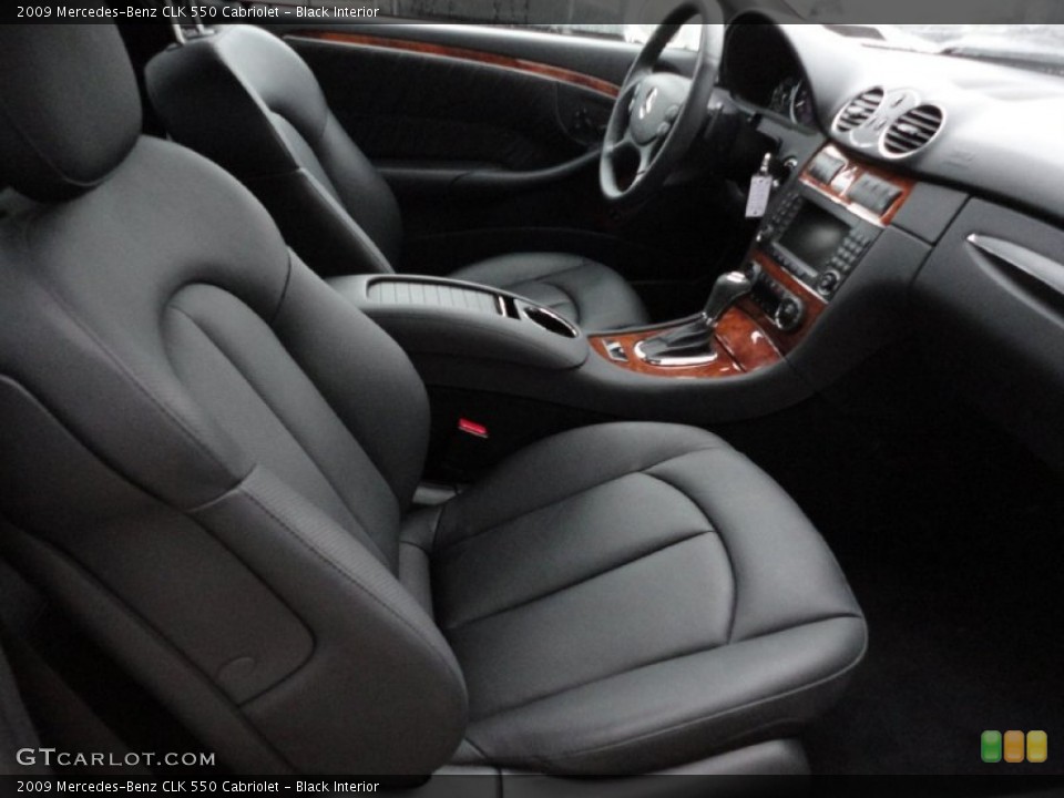 Black Interior Photo for the 2009 Mercedes-Benz CLK 550 Cabriolet #55585108