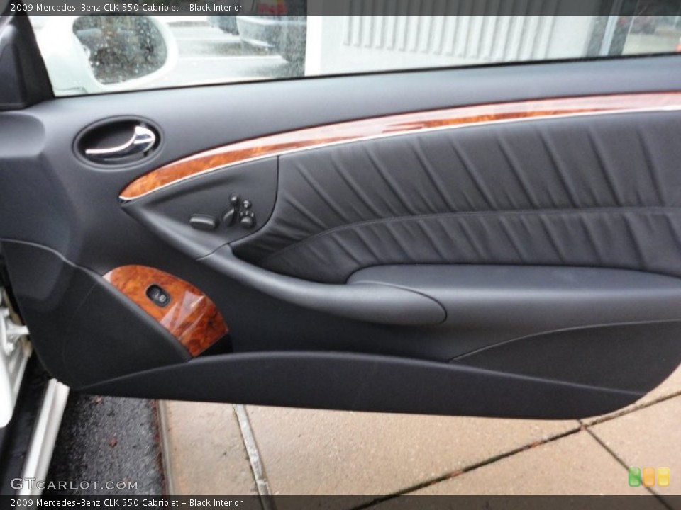 Black Interior Door Panel for the 2009 Mercedes-Benz CLK 550 Cabriolet #55585120