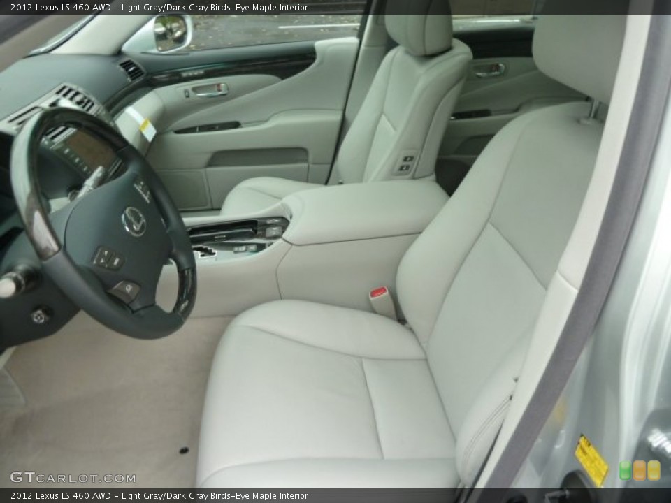 Light Gray/Dark Gray Birds-Eye Maple Interior Photo for the 2012 Lexus LS 460 AWD #55585315