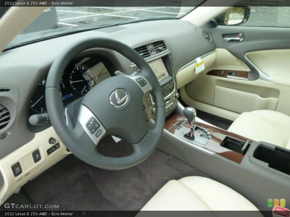 Ecru Interior Dashboard for the 2012 Lexus IS 250 AWD #55585450