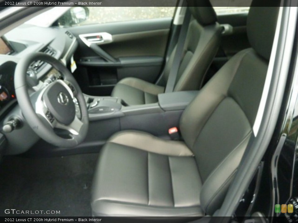 Black Interior Photo for the 2012 Lexus CT 200h Hybrid Premium #55585672