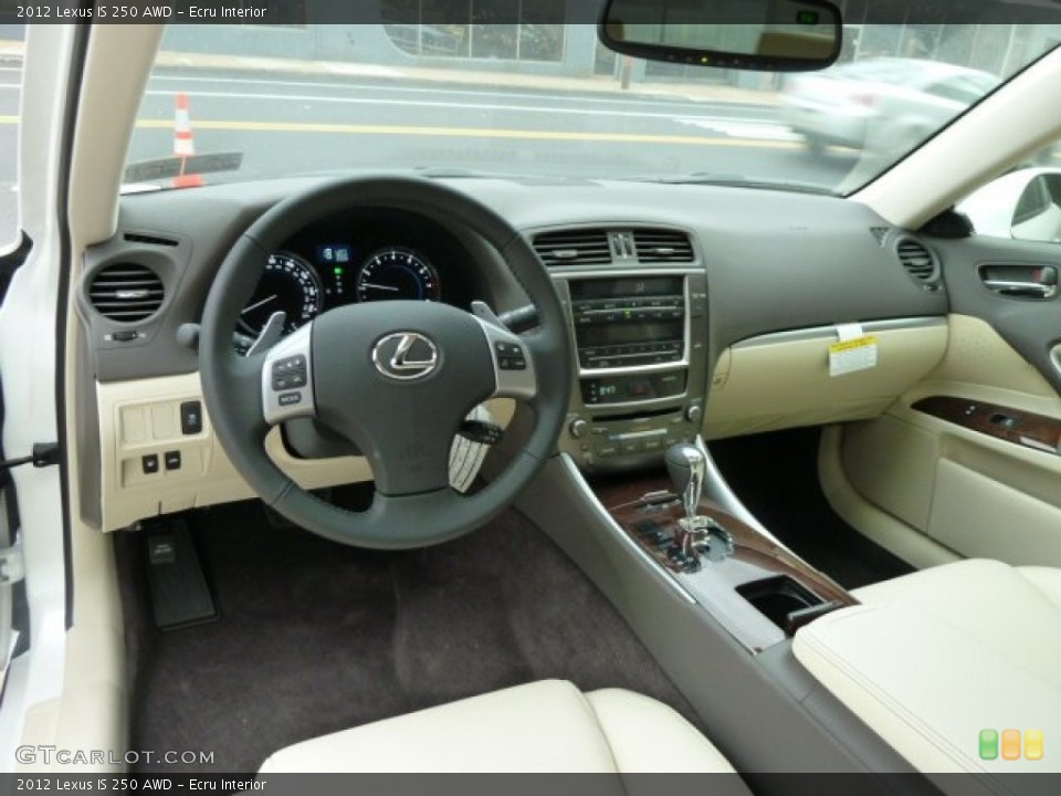 Ecru Interior Photo for the 2012 Lexus IS 250 AWD #55585804