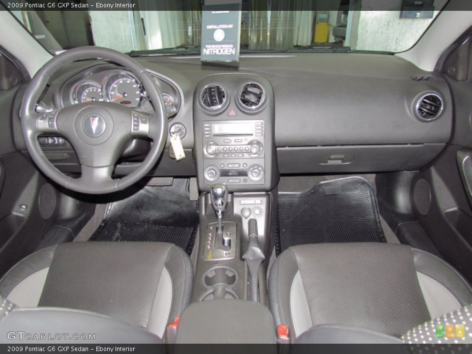 Ebony Interior Dashboard for the 2009 Pontiac G6 GXP Sedan #55586878