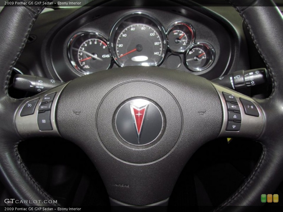 Ebony Interior Gauges for the 2009 Pontiac G6 GXP Sedan #55586890