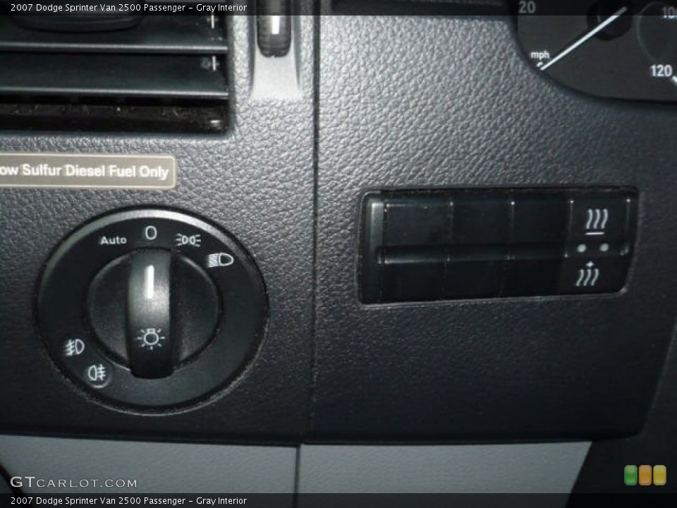 Gray Interior Controls for the 2007 Dodge Sprinter Van 2500 Passenger #55588390