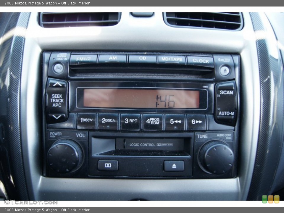 Off Black Interior Audio System for the 2003 Mazda Protege 5 Wagon #55589530