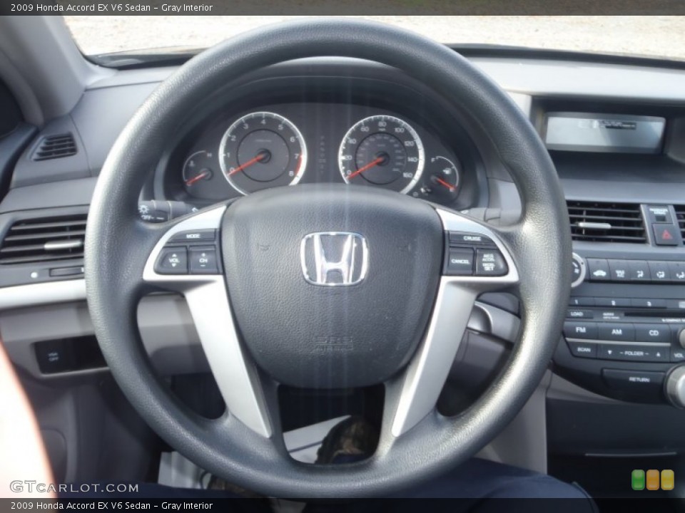 Gray Interior Steering Wheel for the 2009 Honda Accord EX V6 Sedan #55589605