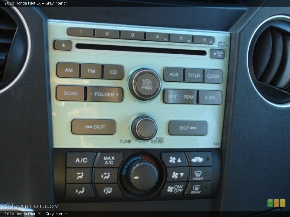 Gray Interior Controls for the 2010 Honda Pilot LX #55590240