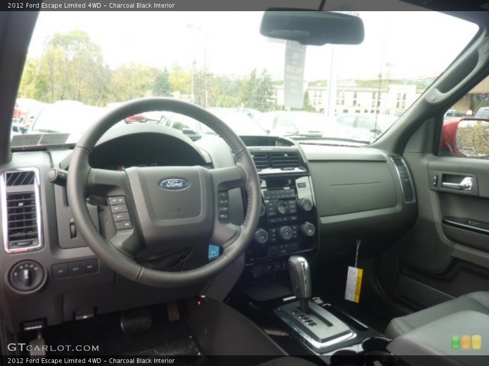 Charcoal Black Interior Dashboard for the 2012 Ford Escape Limited 4WD #55592140