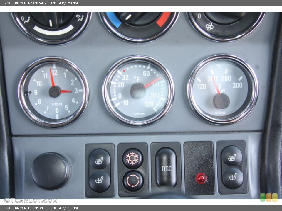 Dark Grey Interior Gauges for the 2001 BMW M Roadster #55592203