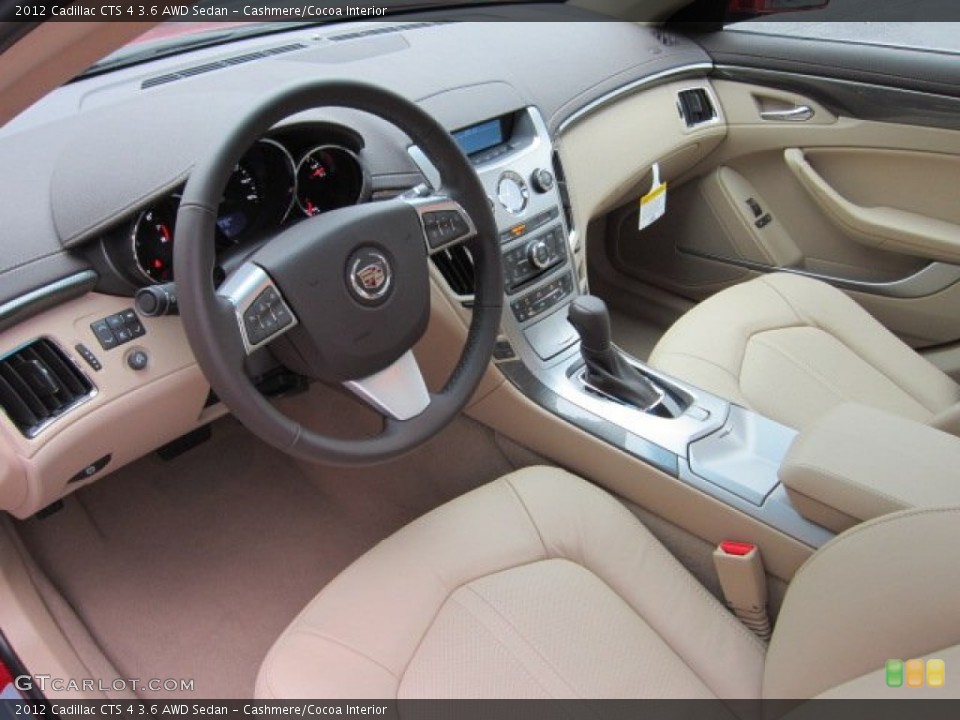 Cashmere/Cocoa Interior Prime Interior for the 2012 Cadillac CTS 4 3.6 AWD Sedan #55593568