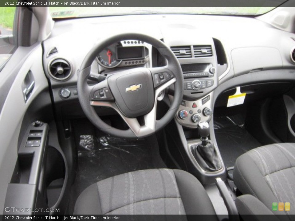 Jet Black/Dark Titanium Interior Dashboard for the 2012 Chevrolet Sonic LT Hatch #55593736